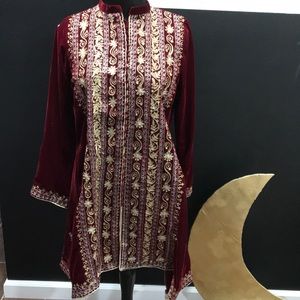 Velvet kurti Indian Pakistani party wear